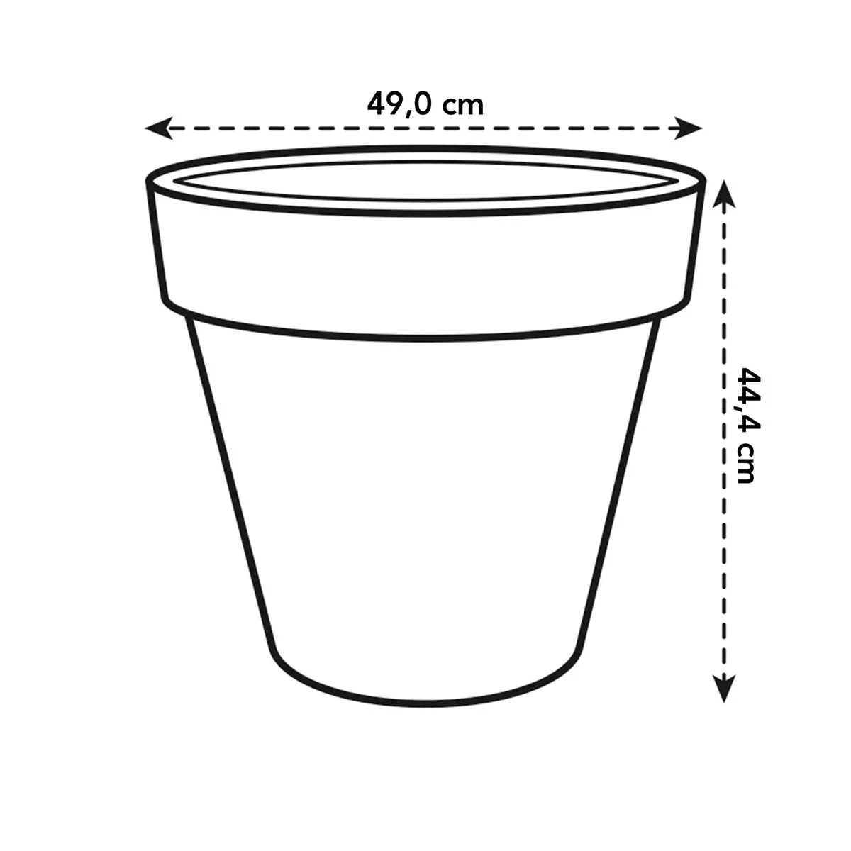 Elho Pure Round Bloempot Ø 50 Cm - Wit 7 Elho Pure Round Bloempot Ø 50 Cm - Wit - Afbeelding 5