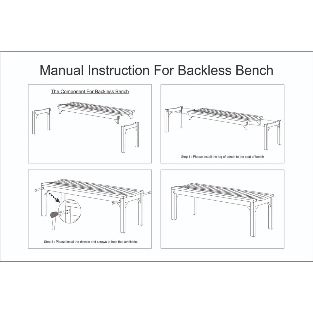 Giga Meubel - Tuinbank Teakhout - Naturel - 120cm - Bank Madison 4 Giga Meubel - Tuinbank Teakhout - Naturel - 120cm - Bank Madison - Afbeelding 2