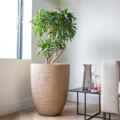 Capi Europe Vaas Elegant Laag Waste Rib NL - 46x58 - Terrazzo Beige 16 Capi Europe Vaas Elegant Laag Waste Rib NL - 46x58 - Terrazzo Beige -Tuinproducten 11657159