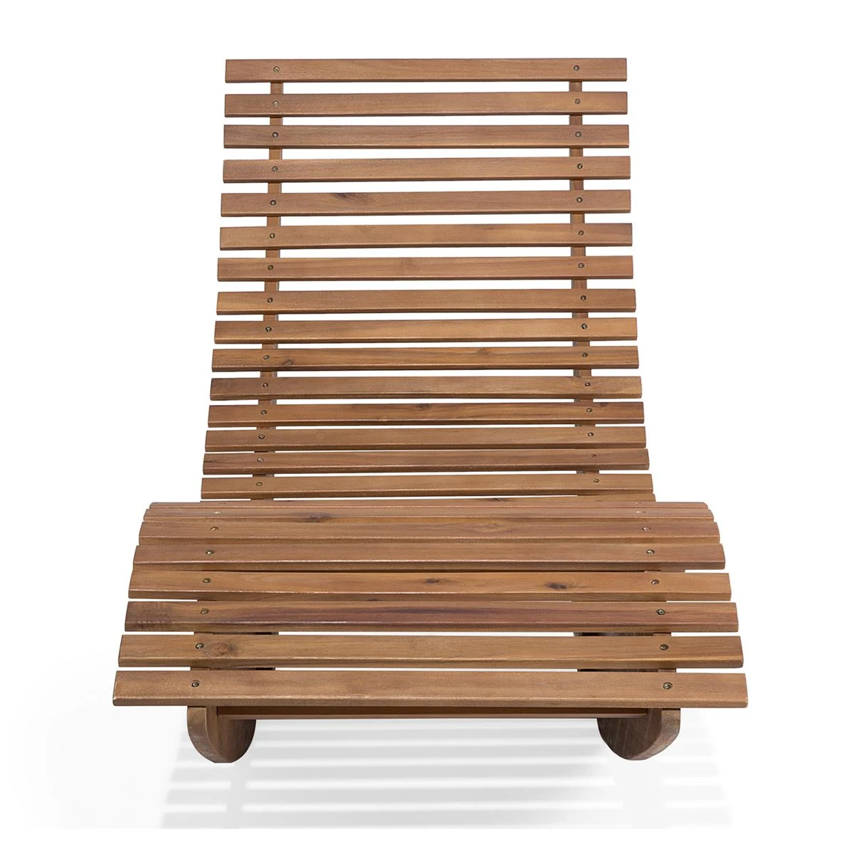 Beliani - BRESCIA - Strandstoel Set Van 2 - Lichte Houtkleur|Taupe 6 Beliani - BRESCIA - Strandstoel Set Van 2 - Lichte Houtkleur|Taupe - Afbeelding 4