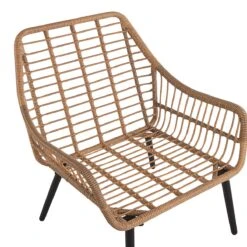 Beliani - LAURETO - Bistroset Voor 2 - Natuurlijk - PE Rotan 20 Beliani - LAURETO - Bistroset Voor 2 - Natuurlijk - PE Rotan -Tuinproducten 11712732