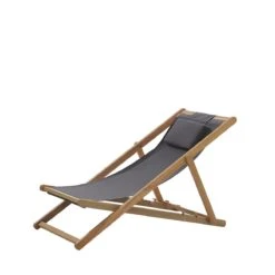 Beliani - AVELLINO - Strandstoel - Grijs - Polyester -Tuinproducten 11712748