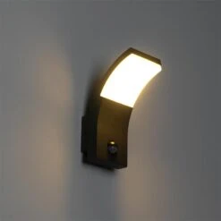 QAZQA Buitenwandlamp Antraciet Incl. LED IP54 Met Bewegingssensor - 23 QAZQA Buitenwandlamp Antraciet Incl. LED IP54 Met Bewegingssensor - -Tuinproducten 11760733