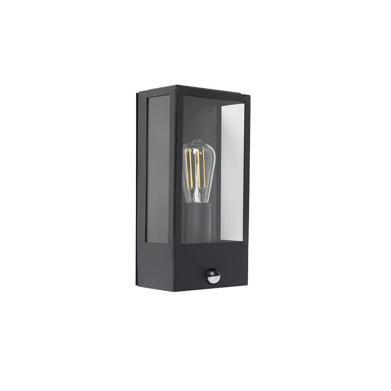 QAZQA Buiten Wandlamp Zwart Met Bewegingsmelder IP44 - Rotterdam 14 QAZQA Buiten Wandlamp Zwart Met Bewegingsmelder IP44 - Rotterdam - Afbeelding 12