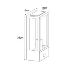 QAZQA Buiten Wandlamp Zwart Met Goud En Bewegingsmelder - Rotterdam 17 QAZQA Buiten Wandlamp Zwart Met Goud En Bewegingsmelder - Rotterdam -Tuinproducten 11764140
