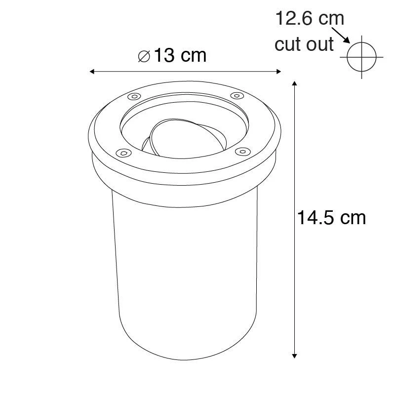 QAZQA Smart Buiten Grondspot Zwart Verstelbaar Incl. Wifi GU10 - 7 QAZQA Smart Buiten Grondspot Zwart Verstelbaar Incl. Wifi GU10 - - Afbeelding 5