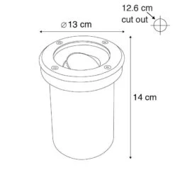 QAZQA Set Van 3 Buiten Grondspots Staal Verstelbaar IP65 - Delux 16 QAZQA Set Van 3 Buiten Grondspots Staal Verstelbaar IP65 - Delux -Tuinproducten 11764424