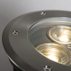 QAZQA Smart Grondspot Staal RVS IP67 Incl. Wifi GU10 - Tribus -Tuinproducten 11764427