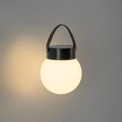 QAZQA Buiten Hanglamp Zwart Incl. LED 3-staps Dimbaar Solar - 22 QAZQA Buiten Hanglamp Zwart Incl. LED 3-staps Dimbaar Solar - -Tuinproducten 11764685