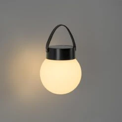 QAZQA Buiten Hanglamp Zwart Incl. LED 3-staps Dimbaar Solar - 23 QAZQA Buiten Hanglamp Zwart Incl. LED 3-staps Dimbaar Solar - -Tuinproducten 11764689