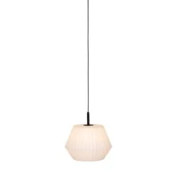 QAZQA Buiten Hanglamp Zwart Met Witte Kap 45,6 Cm IP44 - Robbert -Tuinproducten 11764773