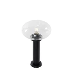 QAZQA Modern Buiten Paaltje Zwart 50 Cm - Elly 17 QAZQA Modern Buiten Paaltje Zwart 50 Cm - Elly -Tuinproducten 11764854