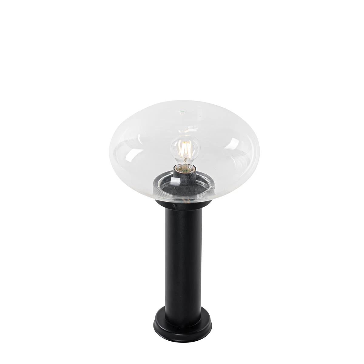 QAZQA Modern Buiten Paaltje Zwart 50 Cm - Elly 7 QAZQA Modern Buiten Paaltje Zwart 50 Cm - Elly - Afbeelding 5