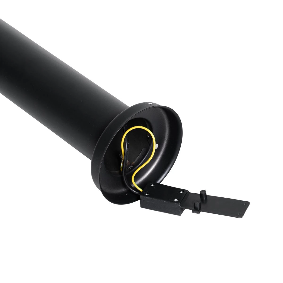 QAZQA Modern Buiten Paaltje Zwart 100 Cm - Elly 6 QAZQA Modern Buiten Paaltje Zwart 100 Cm - Elly - Afbeelding 4