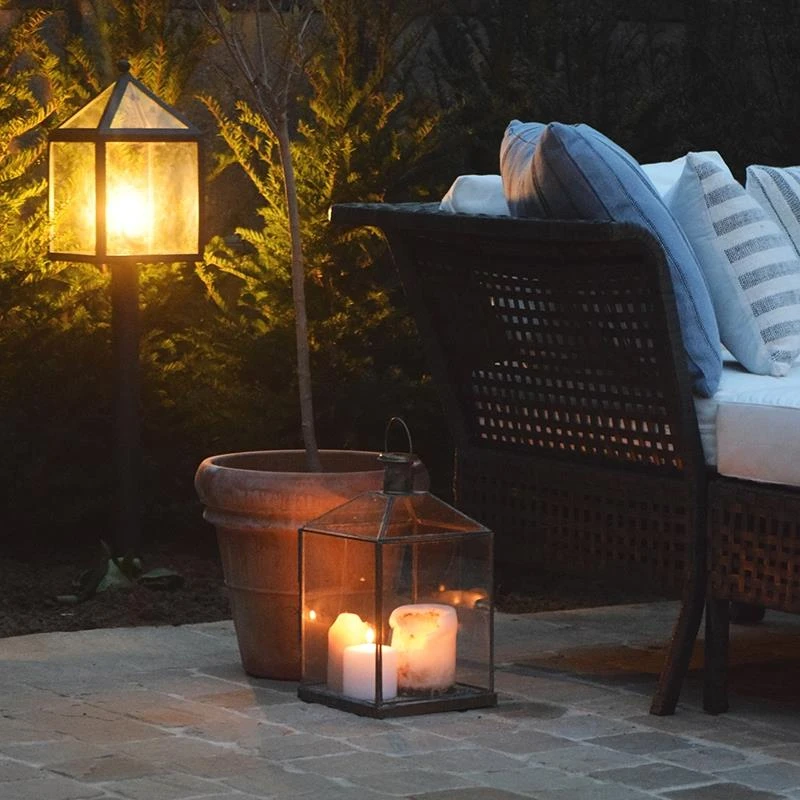 QAZQA Buitenlamp Paal Zwart 100 Cm - Amsterdam 14 QAZQA Buitenlamp Paal Zwart 100 Cm - Amsterdam - Afbeelding 12