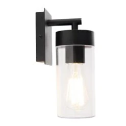 QAZQA Smart Moderne Buitenwandlamp Zwart Incl. Wifi ST64 - Rullo 23 QAZQA Smart Moderne Buitenwandlamp Zwart Incl. Wifi ST64 - Rullo -Tuinproducten 11767255