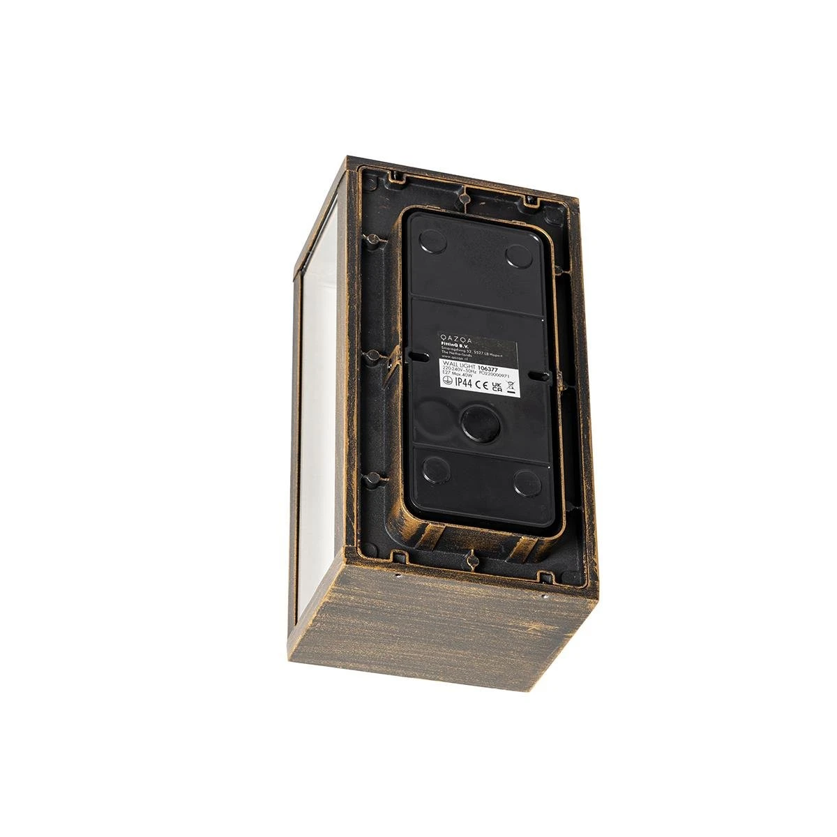 QAZQA Vintage Wandlamp Antiek Goud 26 Cm IP44 - Charlois 13 QAZQA Vintage Wandlamp Antiek Goud 26 Cm IP44 - Charlois - Afbeelding 11