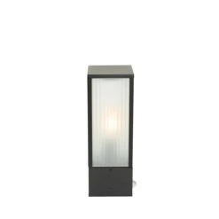 QAZQA Smart Staande Buitenlamp Zwart Met Ribbel Glas 40 Cm Incl. Wifi 23 QAZQA Smart Staande Buitenlamp Zwart Met Ribbel Glas 40 Cm Incl. Wifi -Tuinproducten 11768312
