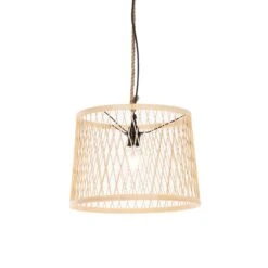 QAZQA Landelijke Buiten Hanglamp Rotan 40 Cm - Calamus