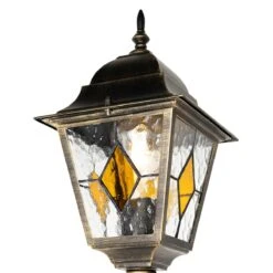 QAZQA Vintage Buiten Lantaarn Antiek Goud 240 Cm 2-lichts - Antigua 23 QAZQA Vintage Buiten Lantaarn Antiek Goud 240 Cm 2-lichts - Antigua -Tuinproducten 11769226