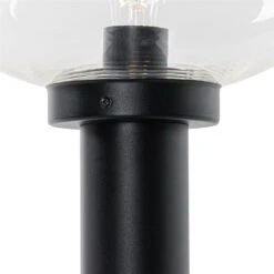 QAZQA Modern Buiten Paaltje Zwart 100 Cm - Elly 20 QAZQA Modern Buiten Paaltje Zwart 100 Cm - Elly -Tuinproducten 11769297