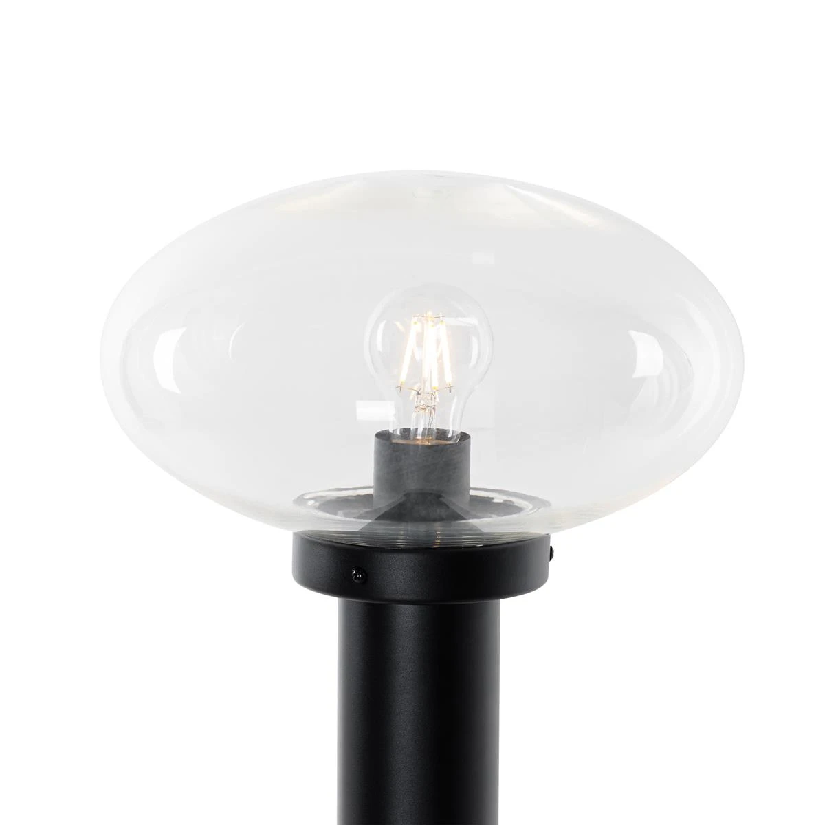 QAZQA Modern Buiten Paaltje Zwart 100 Cm - Elly 11 QAZQA Modern Buiten Paaltje Zwart 100 Cm - Elly - Afbeelding 9