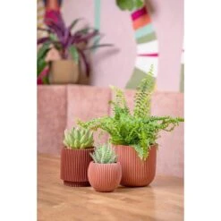 Capi Europe Vaas Cilinder Groove Colours - 8x9 - Beige 13 Capi Europe Vaas Cilinder Groove Colours - 8x9 - Beige -Tuinproducten 11774728