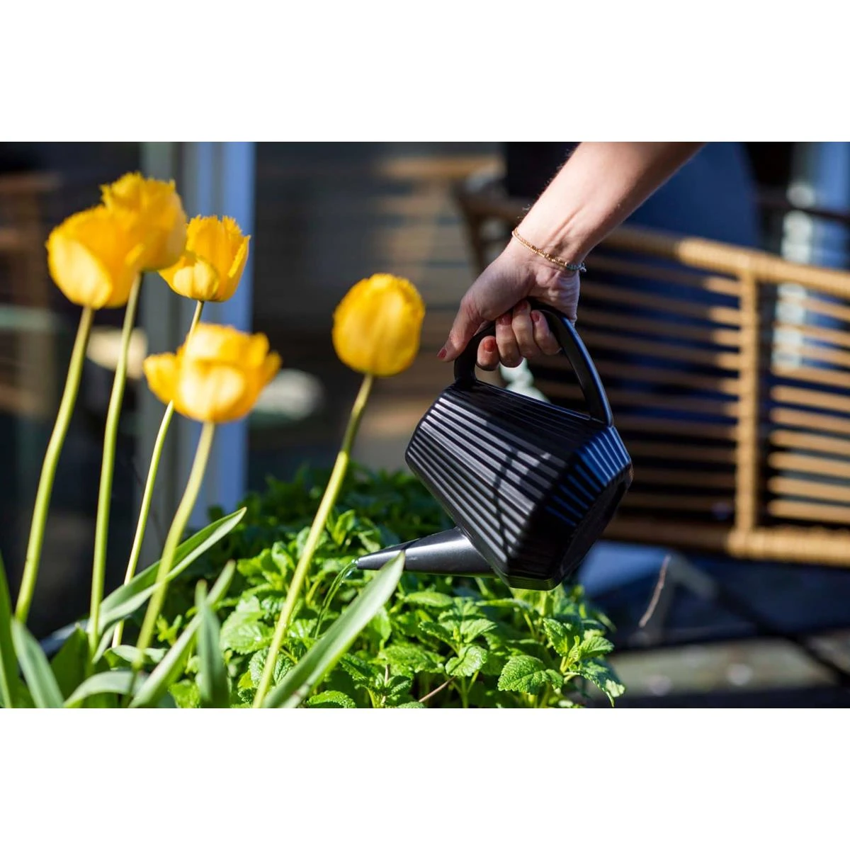 Xala Gieter Doppio Groove 2L - 28x16x17 - Lichtgrijs 4 Xala Gieter Doppio Groove 2L - 28x16x17 - Lichtgrijs - Afbeelding 2