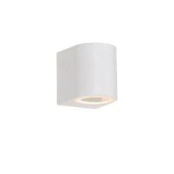 QAZQA Moderne Buiten Wandlamp Wit Kunststof Ovaal - Baleno -Tuinproducten 11776426