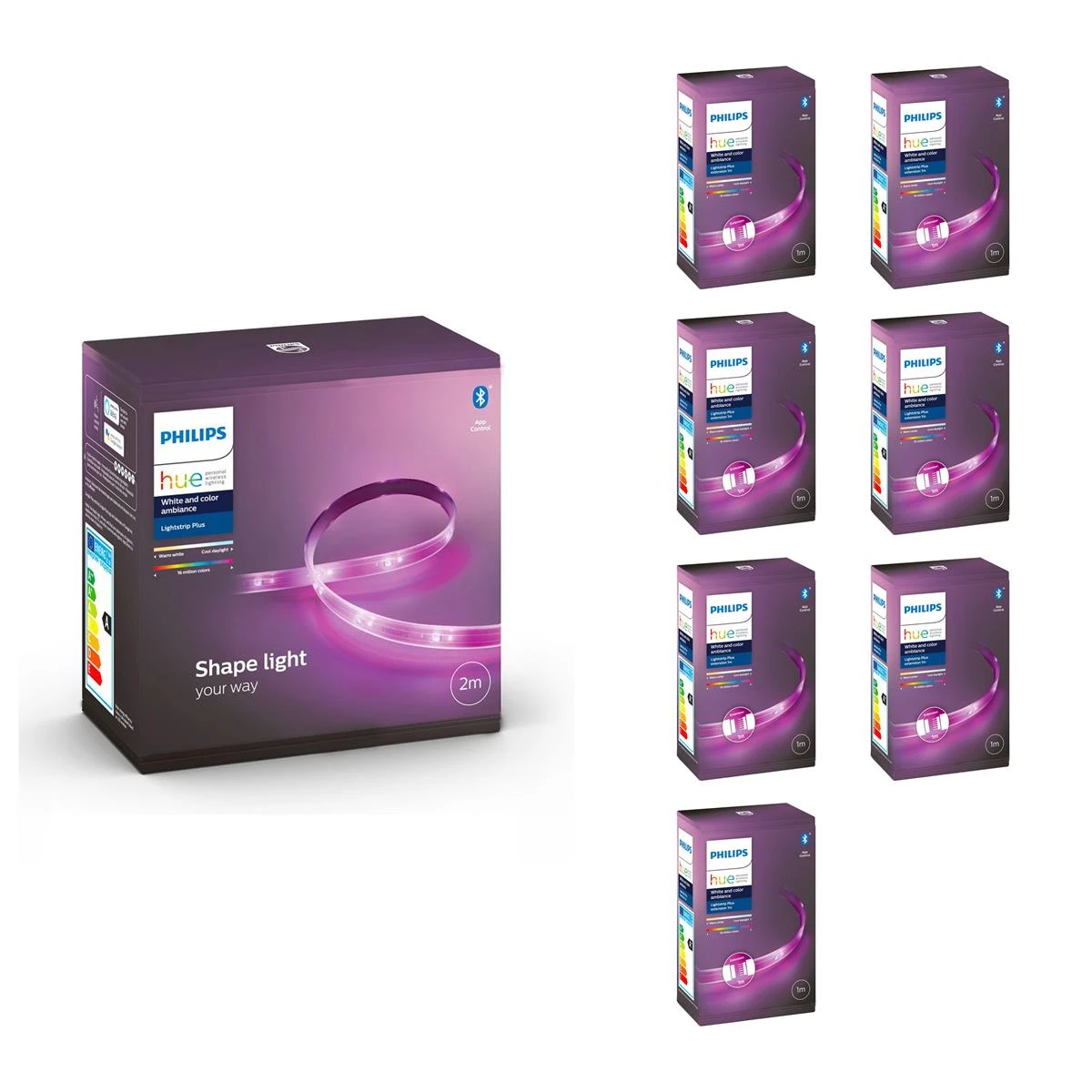 Philips Hue Lightstrip Plus 9m White And Color Ambiance 3 Philips Hue Lightstrip Plus 9m White And Color Ambiance