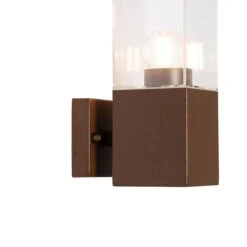 QAZQA Moderne Buiten Wandlamp Roestbruin - Malios 16 QAZQA Moderne Buiten Wandlamp Roestbruin - Malios -Tuinproducten 11790228
