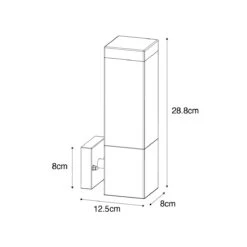 QAZQA Moderne Buiten Wandlamp Roestbruin - Malios 17 QAZQA Moderne Buiten Wandlamp Roestbruin - Malios -Tuinproducten 11790231