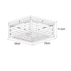 QAZQA Moderne Buiten Plafondlamp Zwart Glas 2-lichts IP44 - Reims 17 QAZQA Moderne Buiten Plafondlamp Zwart Glas 2-lichts IP44 - Reims -Tuinproducten 11790237