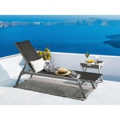 Beliani - NOLI - Strandstoel - Zwart - Staal 15 Beliani - NOLI - Strandstoel - Zwart - Staal -Tuinproducten 9432414