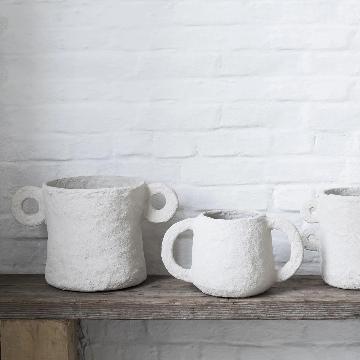 SERAX - Marie Michielssen - Earth Pot Papier Maché - Beige 7 SERAX - Marie Michielssen - Earth Pot Papier Maché - Beige - Afbeelding 5