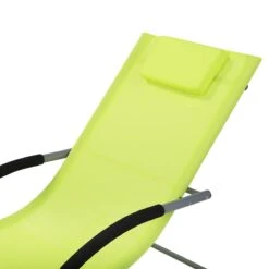 Beliani - CARANO - Strandstoel - Groen - Staal -Tuinproducten 9433296