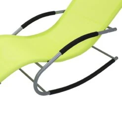 Beliani - CARANO - Strandstoel - Groen - Staal -Tuinproducten 9433308