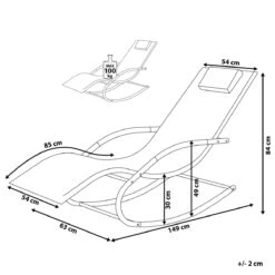 Beliani - CARANO - Strandstoel - Groen - Staal -Tuinproducten 9433310