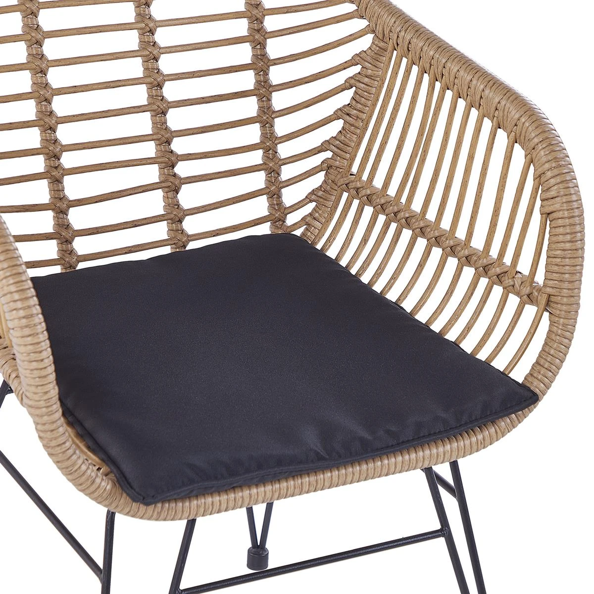 Beliani - TROPEA II - Bistroset Voor 2 - Natuurlijk - PE Rotan 8 Beliani - TROPEA II - Bistroset Voor 2 - Natuurlijk - PE Rotan - Afbeelding 6