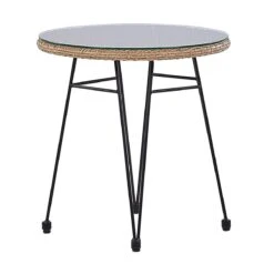 Beliani - TROPEA II - Bistroset Voor 2 - Natuurlijk - PE Rotan 20 Beliani - TROPEA II - Bistroset Voor 2 - Natuurlijk - PE Rotan -Tuinproducten 9434077