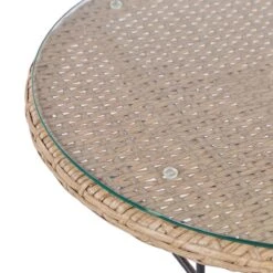 Beliani - TROPEA II - Bistroset Voor 2 - Natuurlijk - PE Rotan 21 Beliani - TROPEA II - Bistroset Voor 2 - Natuurlijk - PE Rotan -Tuinproducten 9434080