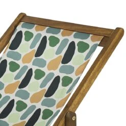 Beliani-ANZIO -Strandstoel Set Van 2-Lichthout|Multicolor-Polyester -Tuinproducten 9434141