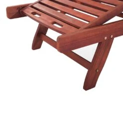 Beliani - MARLBORO | JAVA | TOSCANA - Ligstoel - Donkere Houtkleur -Tuinproducten 9434718