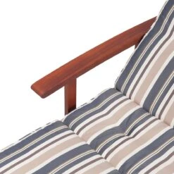 Beliani - MARLBORO | JAVA | TOSCANA - Ligstoel - Donkere Houtkleur -Tuinproducten 9434722