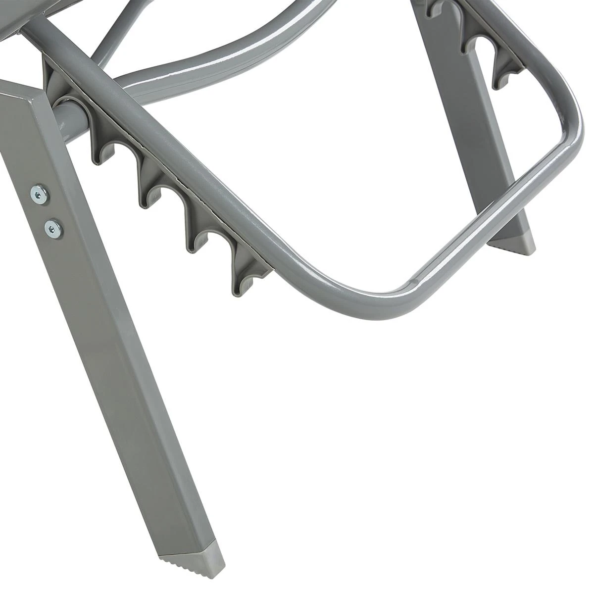 Beliani - VERNAZZA - Strandstoel - Grijs - Staal 9 Beliani - VERNAZZA - Strandstoel - Grijs - Staal - Afbeelding 7