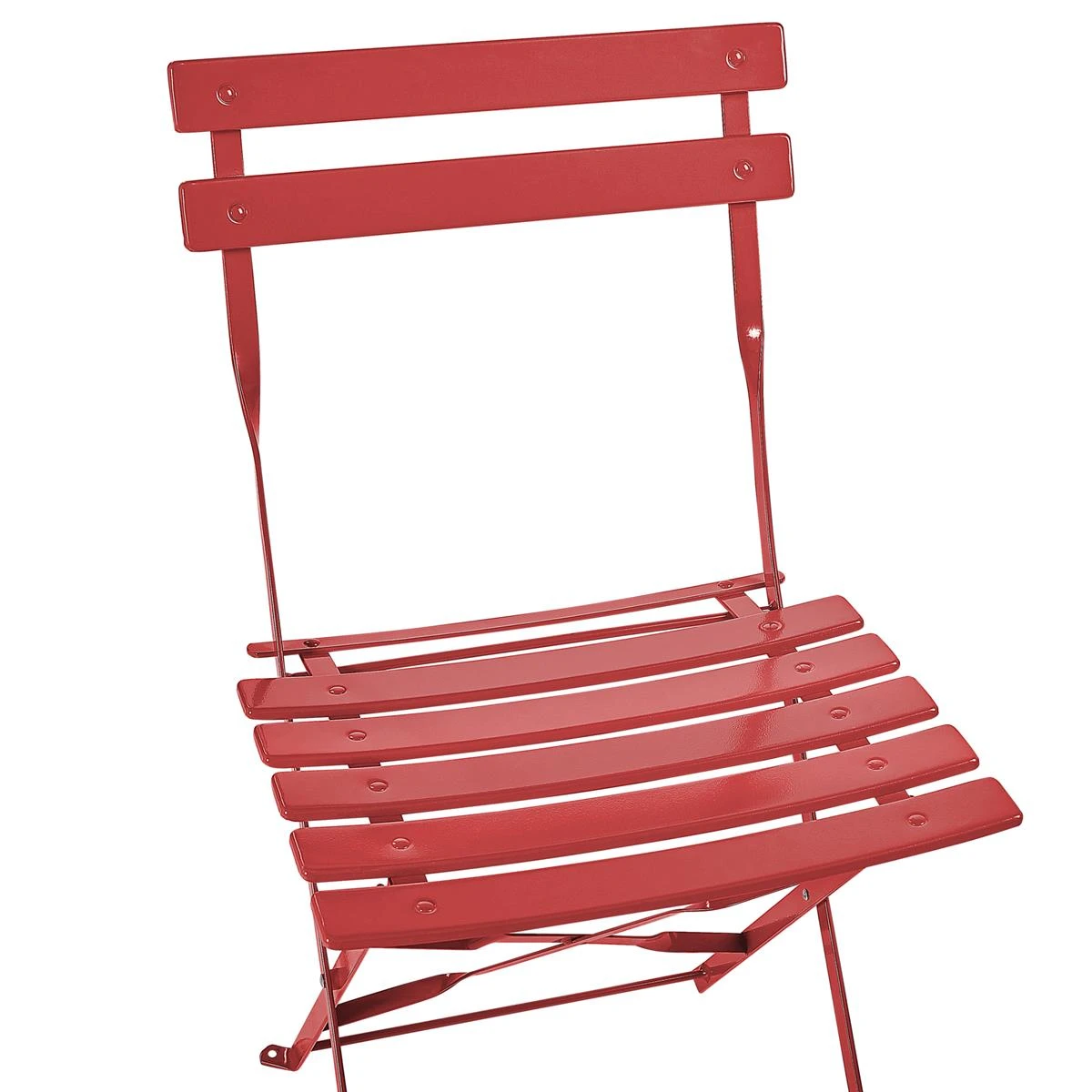 Beliani - FIORI - Bistroset Voor 2 - Rood - Staal 9 Beliani - FIORI - Bistroset Voor 2 - Rood - Staal - Afbeelding 7