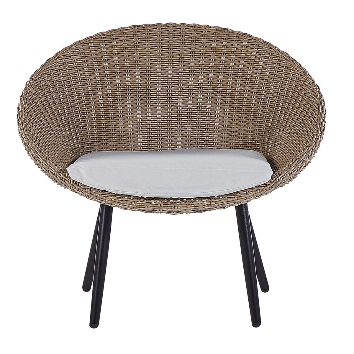 Beliani - ORTIGIA - Bistroset Voor 2 - Natuurlijk - PE Rotan 5 Beliani - ORTIGIA - Bistroset Voor 2 - Natuurlijk - PE Rotan - Afbeelding 3