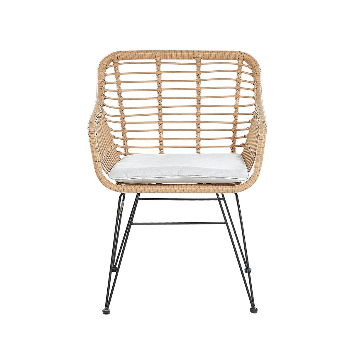 Beliani - TRESTINA - Bistroset Voor 2 - Natuurlijk - PE Rotan 6 Beliani - TRESTINA - Bistroset Voor 2 - Natuurlijk - PE Rotan - Afbeelding 4