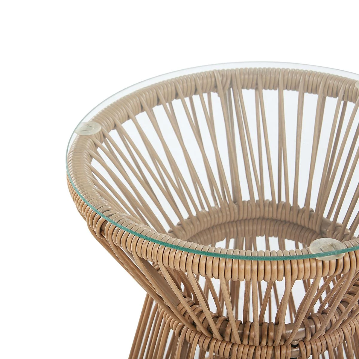 Beliani - TRESTINA - Bistroset Voor 2 - Natuurlijk - PE Rotan 10 Beliani - TRESTINA - Bistroset Voor 2 - Natuurlijk - PE Rotan - Afbeelding 8