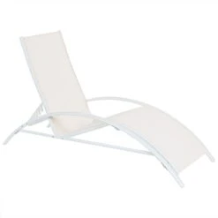 Beliani - GAETA - Zonnenbed - Beige - Staal 15 Beliani - GAETA - Zonnenbed - Beige - Staal -Tuinproducten 9436173